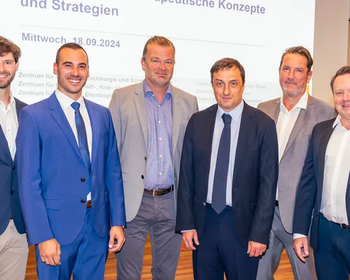 Experten des Zentrum für Orthopädie und Unfallchirurgie und des Zentrum für Prävention, Therapie, Rehabilitation und sportmedizinische Diagnostik