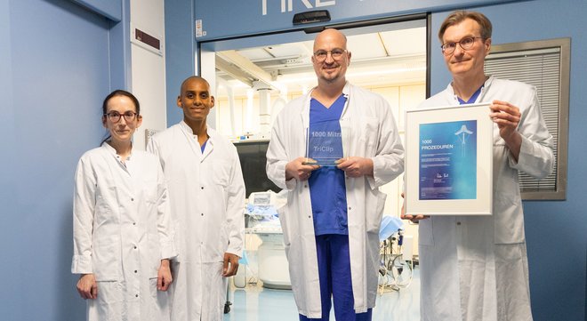 Das Team um Priv.-Doz. Dr. Hans-Jörg Hippe, Chefarzt der Kardiologischen Klinik