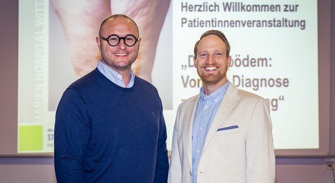 Prof. Dr. Dr. Heiko Sorg mit Oberarzt Dr. Lars Hendricks