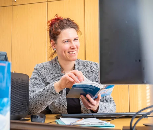 Barbara Skudelny arbeitet in der Tumordokumentation.