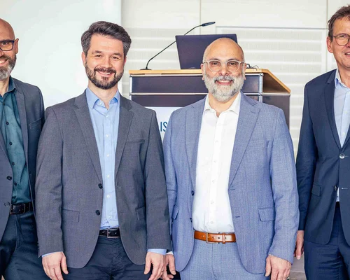 Vier Chefärzte im Kongresszentrum der St. Elisabeth Gruppe