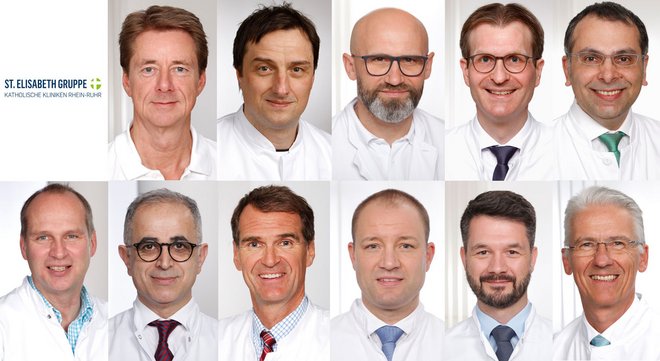 Collage der Chefärzte aller ausgezeichneten Kliniken
