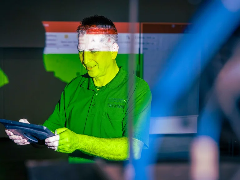 Peter Kroy ist zuständig für die Veranstaltungstechnik im  Marien Hospital Herne.