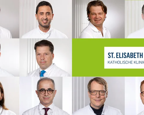 Collage aller Klinik verantwortlichen Ärzte der St. Elisabeth Gruppe.