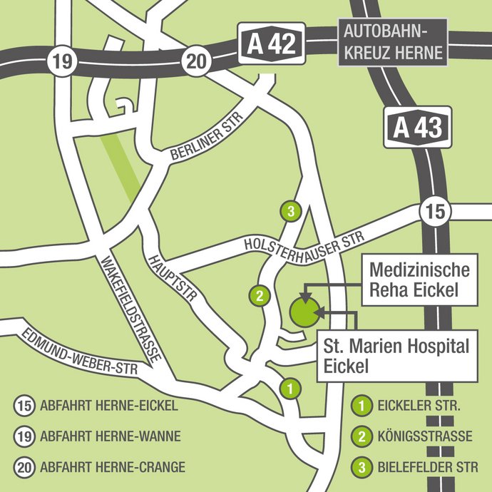 Anfahrtskarte Medizinische Reha