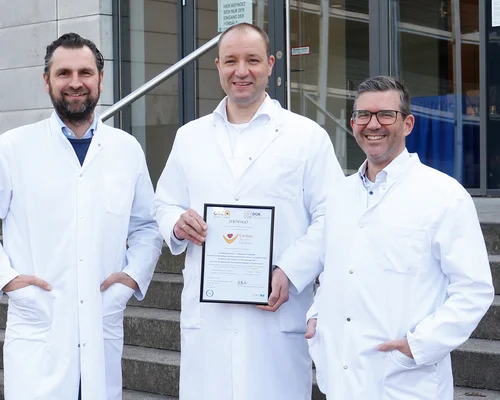 Prof. Dr. Christian Ukena, Prof. Dr. Lars Schimmöller (l.), Prof. Dr. Ulrich Frey (r.)