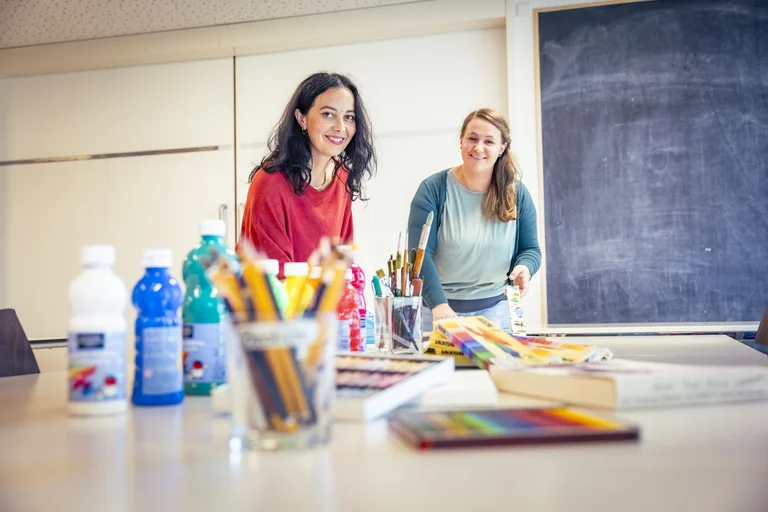 Vorbereitung der nächsten Stunde Kunsttherapie
