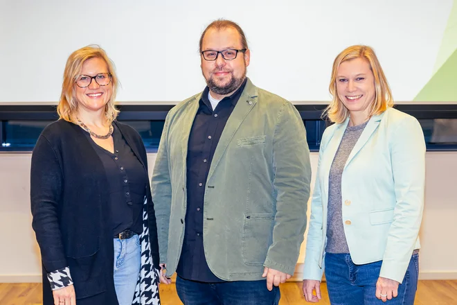 (v. l. n. r.): Kirsten Hagedorn, Daniel Donner und Corinna Panitz