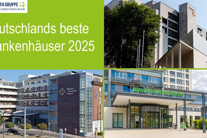 Drei Krankenhäuser der St. Elisabeth Gruppe zählen zu Deutschlands Besten Krankenhäusern 2025.